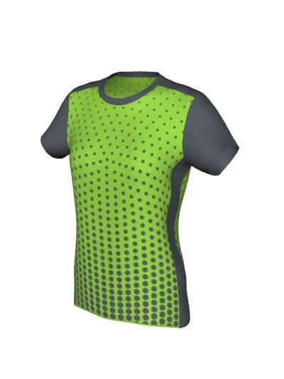 Maglia Fitness Femminile Grafica Definita Personalizzabile - Stile 004