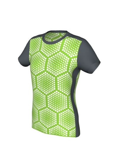 Maglia Fitness Femminile Grafica Definita Personalizzabile - Stile 010