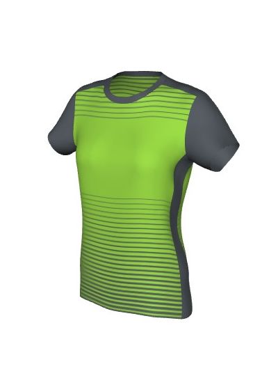 Maglia Fitness Femminile Grafica Definita Personalizzabile - Stile 016