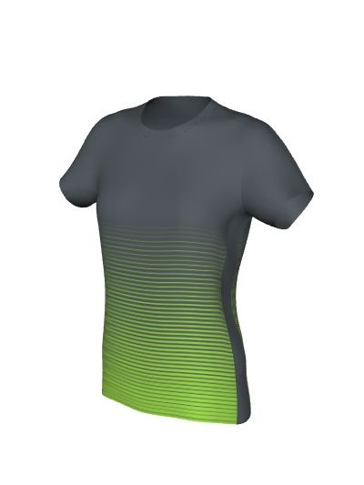 Maglia Fitness Femminile Grafica Definita Personalizzabile - Stile 013