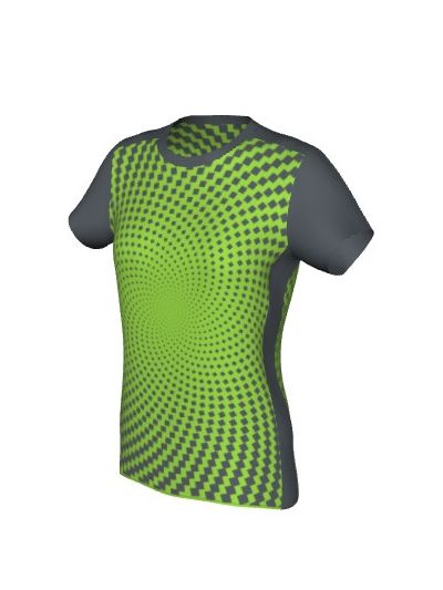 Maglia Padel Femminile Grafica Definita Personalizzabile - Stile 001