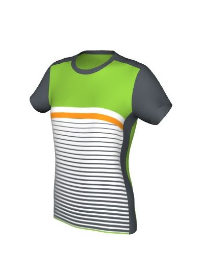 Maglia Padel Femminile Grafica Definita Personalizzabile - Stile 003